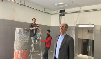 بازدید از آخرین وضعیت عملیات بازسازی پروژه های عمرانی دانشگاه